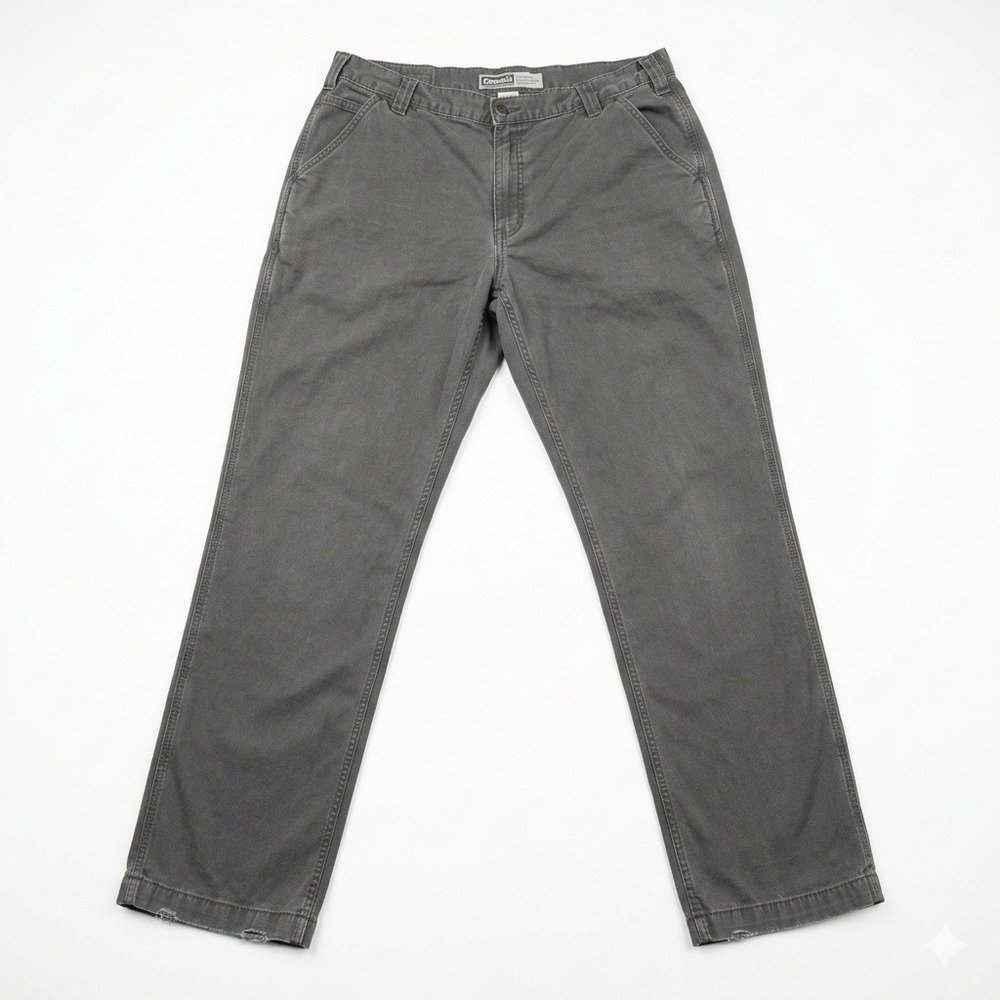 Carhartt Mens 38x34 Relaxed Fit Rugged Flex Work Pants Gray BN2291-M Utility